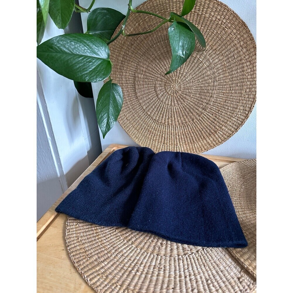 Two Blue Adult Beanie hats